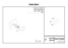 Накладной светильник Maytoni Broadway O803WL-L6W