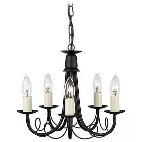 Подвесная люстра Elstead Lighting Minster MN5 BLACK