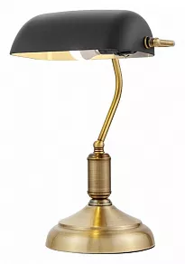 Настольная лампа декоративная LUMINA DECO BANKER LDT 305 BK