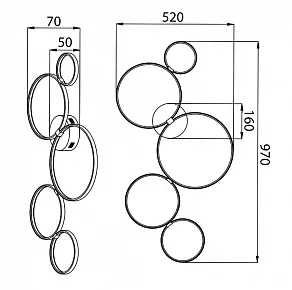 Потолочная люстра Maytoni Olympia MOD448-CL-5-45-W