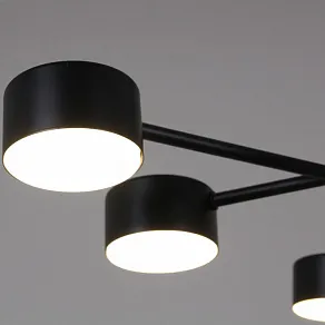 Люстра на штанге Reluce  03726-0.3-09 BK GX53