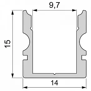 Профиль накладной Deko-Light AU-02-08 970110