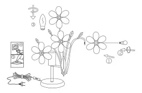 Настольная лампа декоративная Globo Juliana 5136