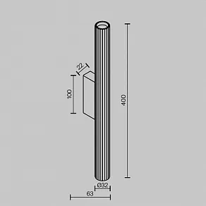 Бра Maytoni Calipso C082WL-12W2.7K-B