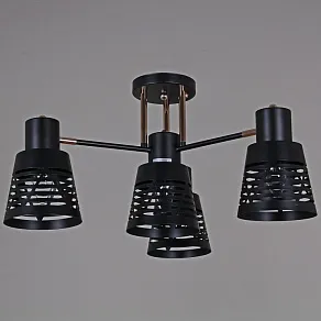 Потолочная люстра Reluce 6074 06074-3.3-04 BK+FG