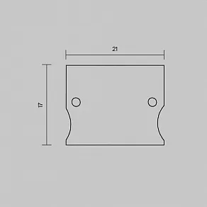 Заглушка для профиля Maytoni  642057
