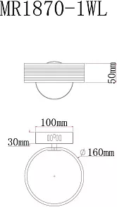 Бра MyFar Vinsent MR1870-1WL
