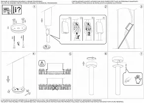 Наземный низкий светильник Ideal Lux Tesla TESLA PT4 SMALL ANTRACITE
