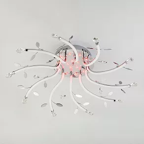 Потолочная люстра Eurosvet Willow 90128/10 хром 90W