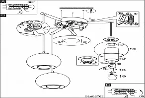 Подвесной светильник Eglo ПРОМО Bolsano 92762