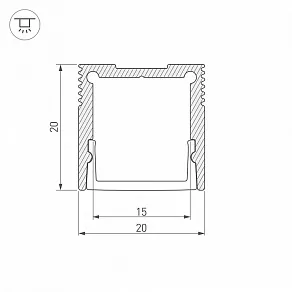 Профиль накладной Arlight SL-SLIM 047632