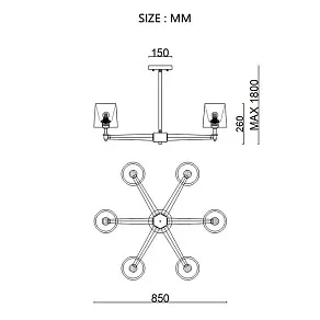 Люстра на штанге Imperiumloft Jorgenson Beige/Light wood STAVRA01