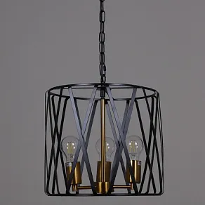 Подвесной светильник ILLUMICO  IL1023-3PB-05 BK GD