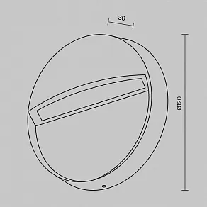 Накладной светильник Maytoni Mane O046SL-L3B3K