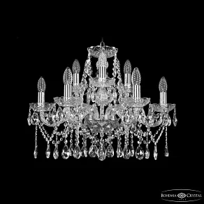 Подвесная люстра Bohemia Ivele Crystal 1413 1413/6+3/200 Ni