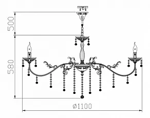 Подвесная люстра Maytoni Bellona ARM386-12-W