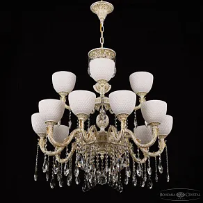 Подвесная люстра Bohemia Ivele Crystal AL7901 AL79101/10+5/250/2D A WMG P1 U Wave
