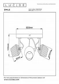 Спот Lucide Emile 51901/13/02