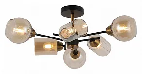 Люстра на штанге ILLUMICO  IL8243-6COU-79 BK GD