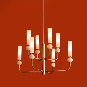 Люстра на штанге Freya Sunspot FR5482CL-08BS