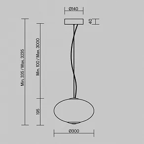 Подвесной светильник Maytoni Bruma MOD397PL-L12CH3K