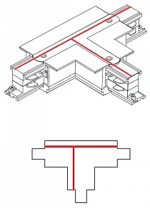 Токопровод T-образный правый Nowodvorski Ctls Power 8681
