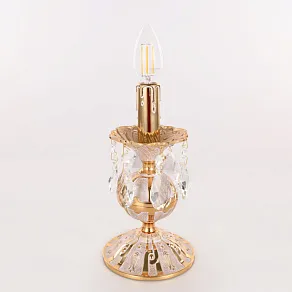 Настольная лампа декоративная Bohemia Ivele Crystal AL77 AL77500L/1-23 GW