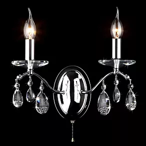 Бра Eurosvet Симфония 10059/2 хром/прозрачный хрусталь Strotskis