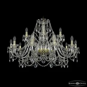 Подвесная люстра Bohemia Ivele Crystal 1411 1411/10+5/360 G