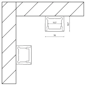 Профиль накладной DesignLed LS 00-00010364