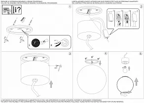 Подвесной светильник Ideal Lux Outventure OUVERTURE SP1 GRIGIO