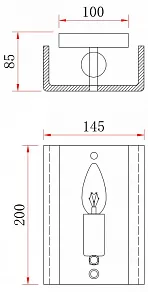 Накладной светильник Freya Fresco FR5190WL-01BS2