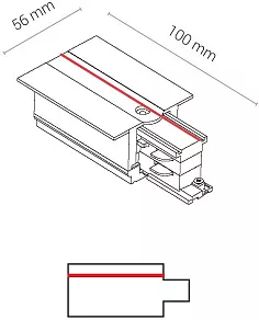 Токопровод левый Nowodvorski Ctls Power 8235