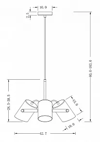 Подвесной светильник Freya Elori FR4004PL-03WB