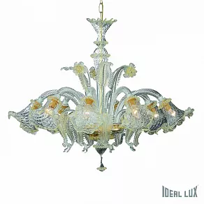 Подвесная люстра Ideal Lux Rialto RIALTO SP8 AMBRA