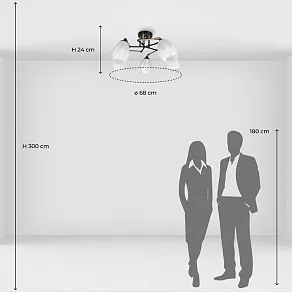Потолочная люстра De City Акцент 680012105