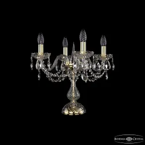 Настольная лампа декоративная Bohemia Ivele Crystal 1402 1402L/4/141-39 G