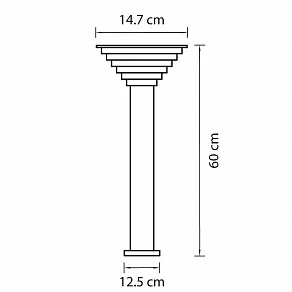 Наземный низкий светильник Lightstar Piatto 379947
