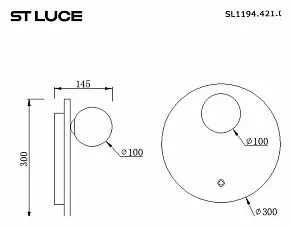 Накладной светильник ST-Luce Earthy SL1194.421.01