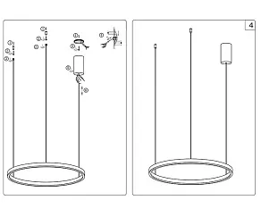 Подвесной светильник Kink Light Тор 08212,19A(3000K)