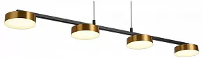 Подвесная люстра Natali Kovaltseva LOFT LED LED LAMPS 81101/4C GOLD BLACK