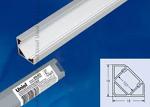 Профиль накладной угловой внутренний Uniel UFE-A UL-00004052