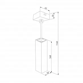 Подвесной светильник Eurosvet Cant 50154/1 LED красный