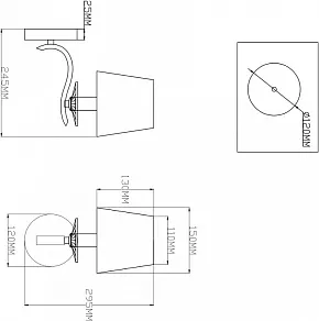 Бра Moderli Silvestor V2550-1W