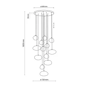 Подвесная люстра TK Lighting Nebia 11794 Nebia