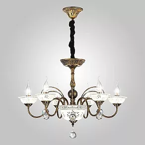 Подвесная люстра Eurosvet 60049 60049/6 черный с золотом