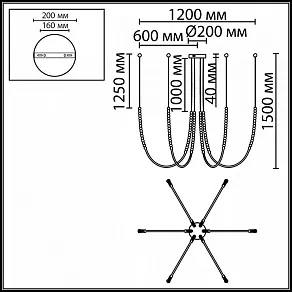 Подвесная люстра Odeon Light HIGHTECH 7149/70L