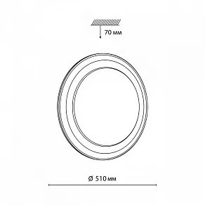 Накладной светильник Sonex Setta 7630/EL