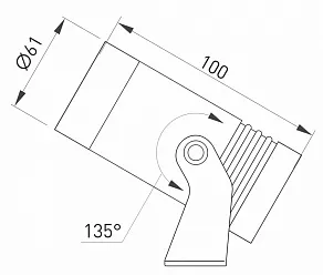 Настенно-потолочный прожектор Arlight Ray 032558