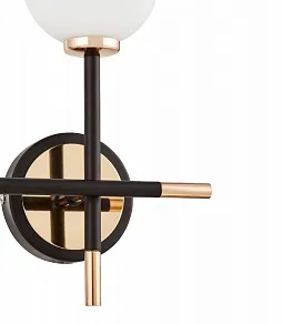 Бра LUMINA DECO Marsiada LDW 6033N-2 BK+FGD